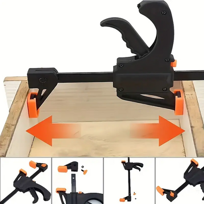 F Hard Quick Release Woodworking Clamp Ratchet Speed Squeeze Clip Kit for Carpenter  DIY Projects