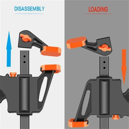 F Hard Quick Release Woodworking Clamp Ratchet Speed Squeeze Clip Kit for Carpenter  DIY Projects