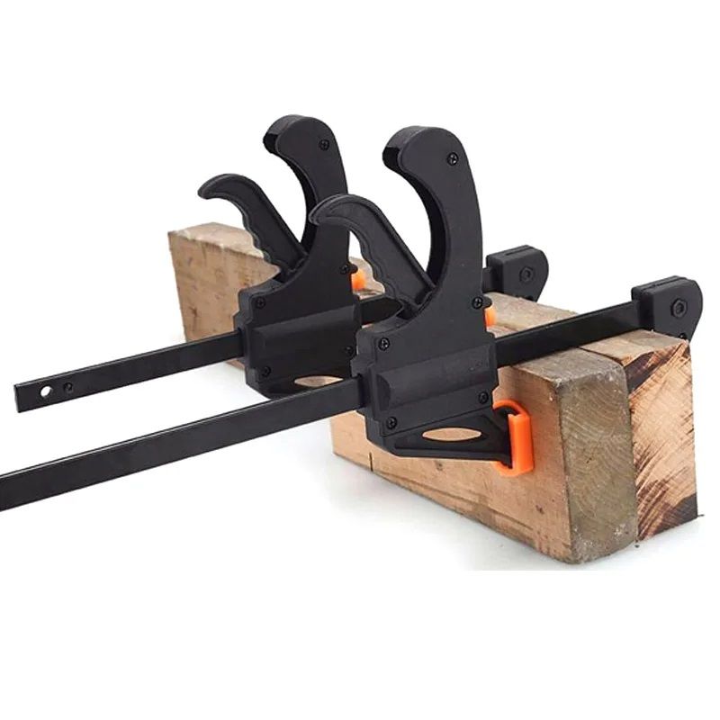 F Hard Quick Release Woodworking Clamp Ratchet Speed Squeeze Clip Kit for Carpenter  DIY Projects