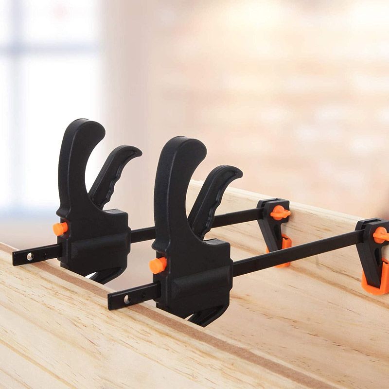 F Hard Quick Release Woodworking Clamp, Ratchet Speed Squeeze Clip Kit for Carpenter & DIY Projects
