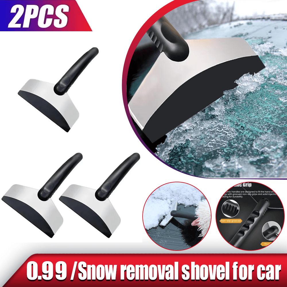 Durable Windshield Snow Shovel Ice Scraper  Ash Removal Tool For Car Windows Silicone Wiper Cleaner 1