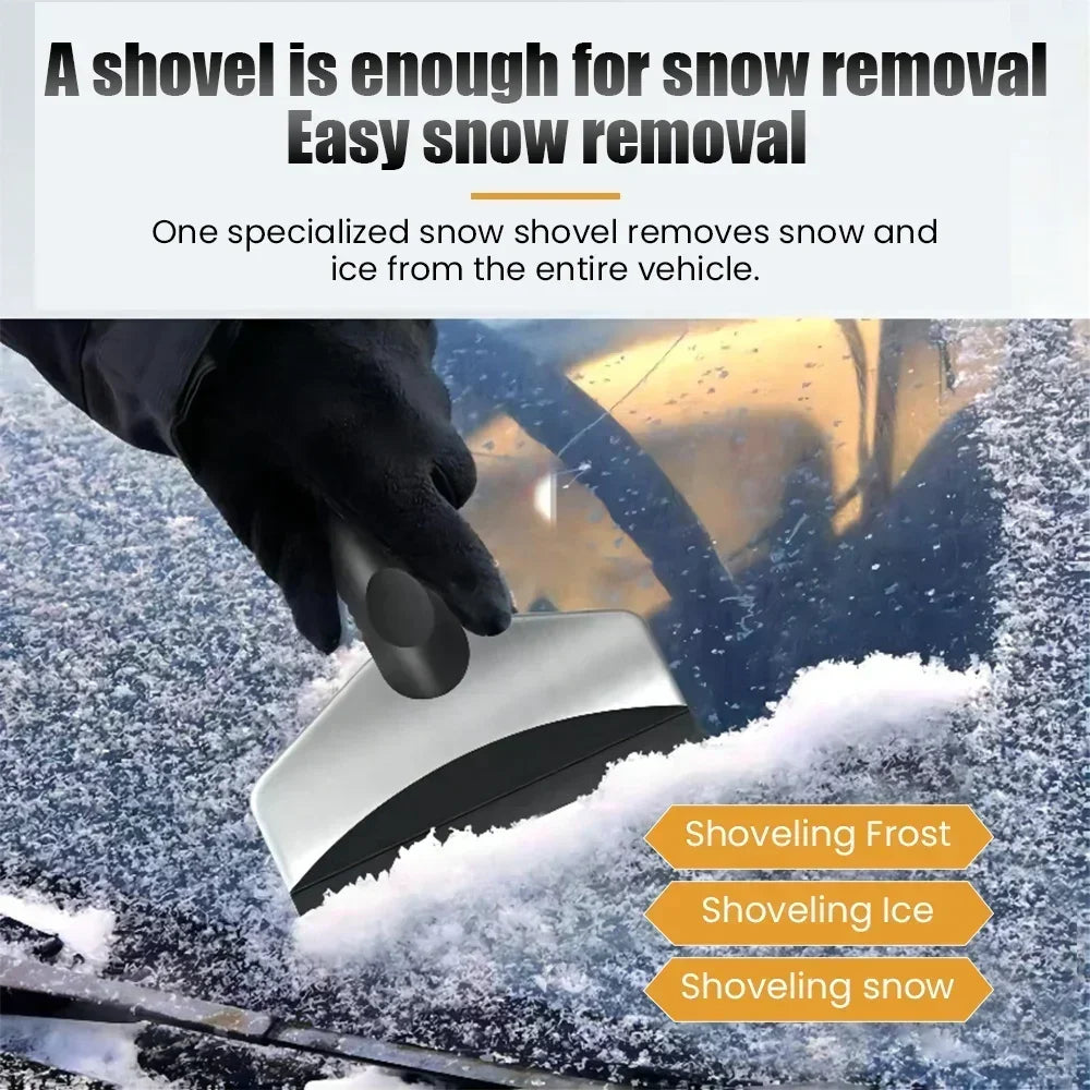 Durable Windshield Snow Shovel Ice Scraper  Ash Removal Tool For Car Windows Silicone Wiper Cleaner 3
