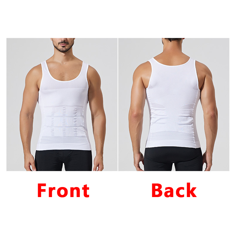 Slimming Compression Vest for Men Undershirt Shapewear Shirt for Belly Control & Tummy Tuck