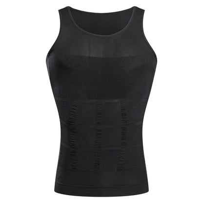 Slimming Compression Vest for Men Undershirt Shapewear Shirt for Belly Control & Tummy Tuck
