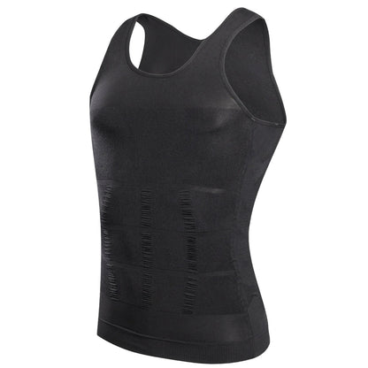 Slimming Compression Vest for Men Undershirt Shapewear Shirt for Belly Control & Tummy Tuck