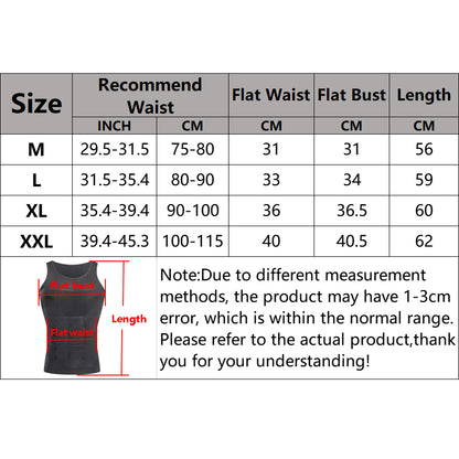 Slimming Compression Vest for Men Undershirt Shapewear Shirt for Belly Control & Tummy Tuck