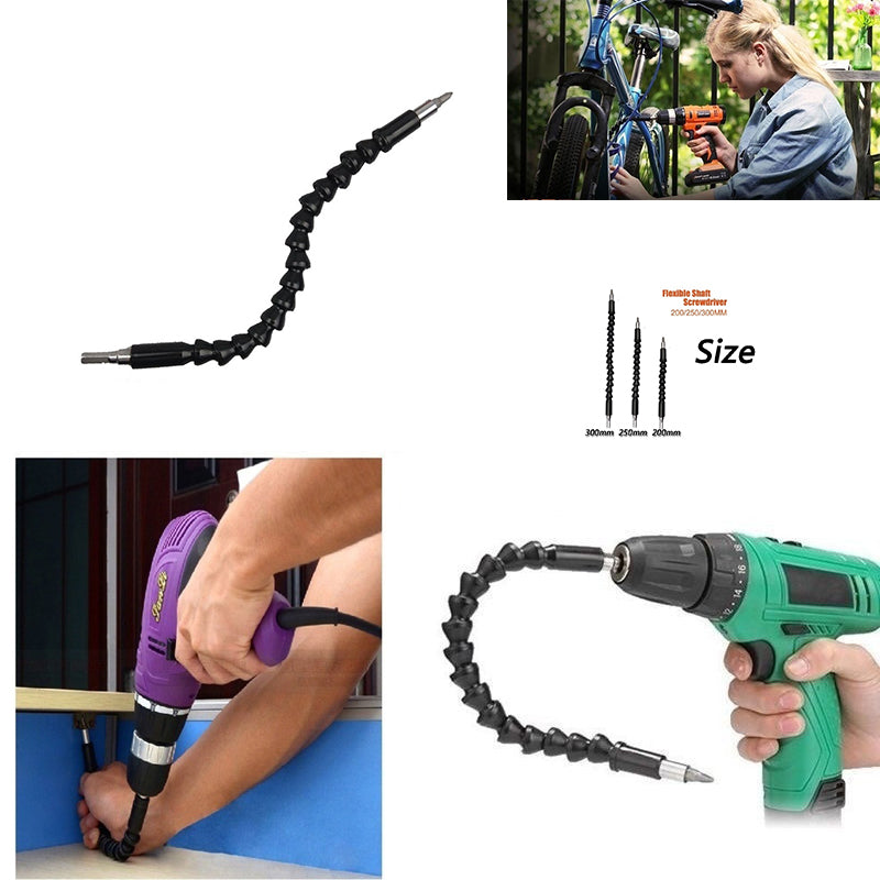 Flexible Snake Hose Drill Bit Universal Electric Screwdriver Extension with Cardan Shaft Connection
