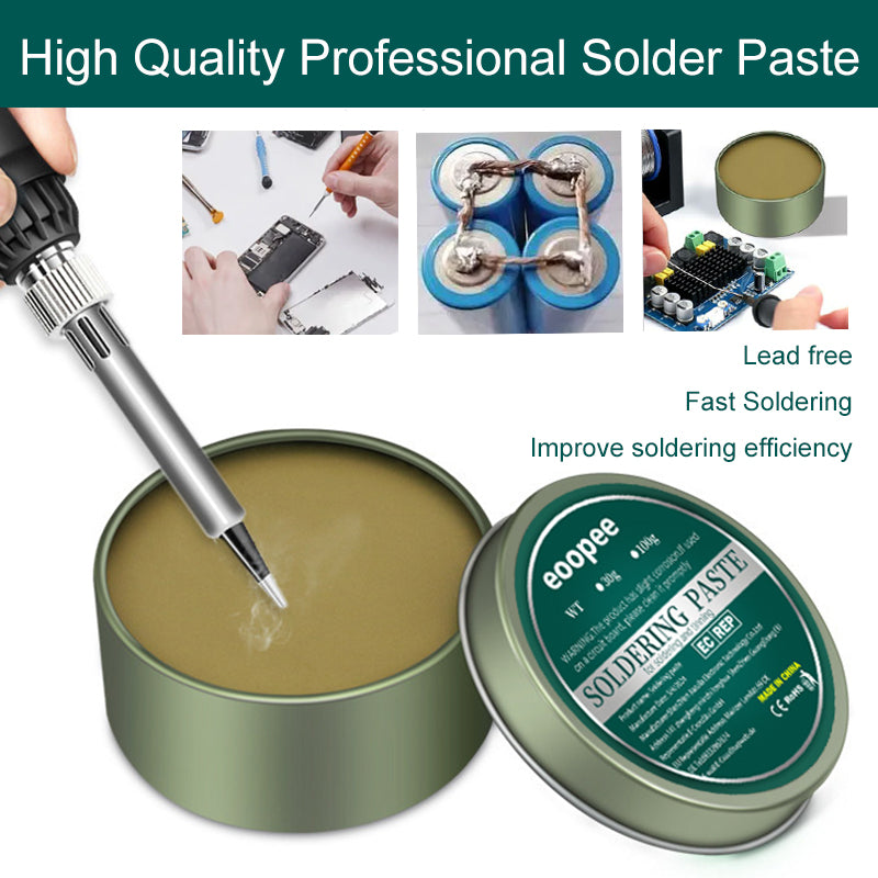 Premium No Clean Soldering Flux Paste Lead Free, Water Wash Rosin for Chip Level PCB Repair, Phone Electronics welding