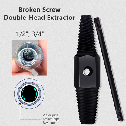 Double Head Wrench  Faucet Valve Extractor Remove Broken Screws Pipe Bolts  Damaged Wires