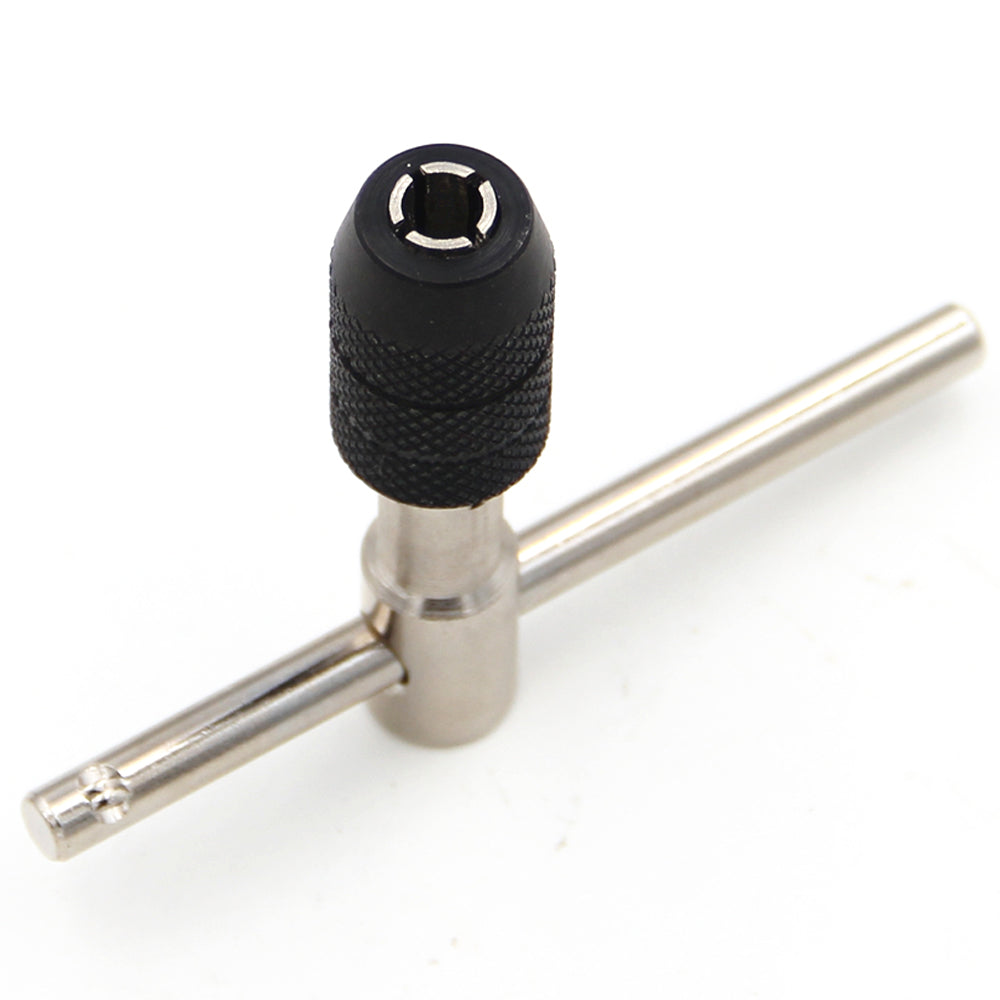 Premium Hand Tap Wrench Thread Tapping Tool Set M3 to M8 T Shaped Tap Wrench & 5pc Hand Tap Kit