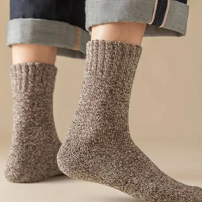 Winter Warm Thick Wool Socks For Men Merino Wool Slipper Socks With Towel Bottom Against Cold  Snow 2