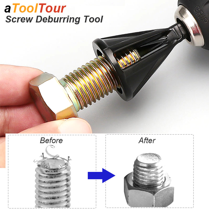 Hexagon & Triangle Trimming Drill Bit Professional Burr Removal Tool for Metal, Stainless Steel & Copper