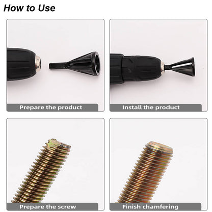 Hexagon  Triangle Trimming Drill Bit Professional Burr Removal Tool For Metal Stainless Steel  Copp