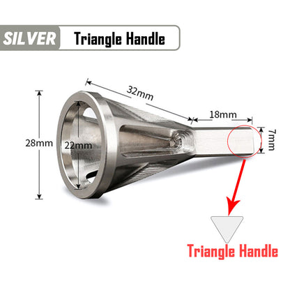 Hexagon  Triangle Trimming Drill Bit Professional Burr Removal Tool For Metal Stainless Steel  Copp
