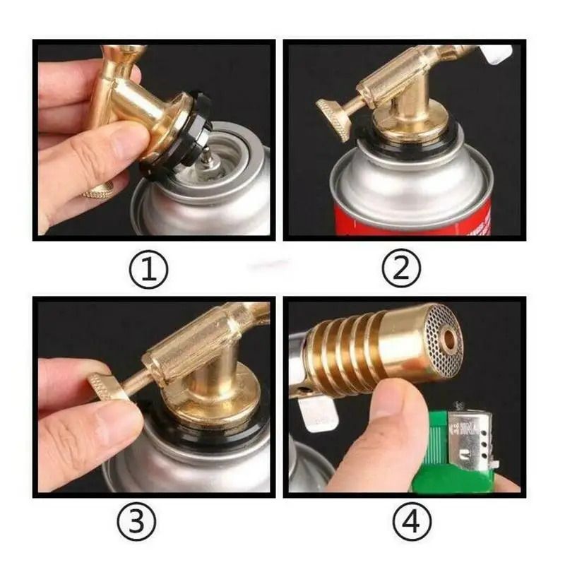 Copper HighTemperature Gas Torch Portable Welding  Brazing Blowtorch for Solder Plumb  DIY Repa