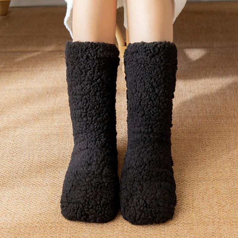 Thickened Thermal Socks For Women  Winter Warm Velvet AntiSlip Sleeping Socks Cozy Gift 9