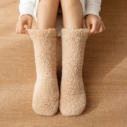 Thickened Thermal Socks For Women  Winter Warm Velvet AntiSlip Sleeping Socks Cozy Gift 6