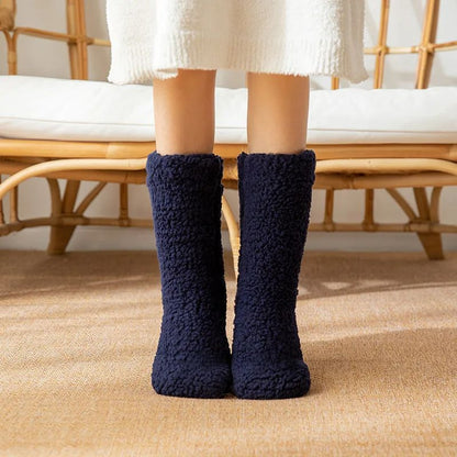 Thickened Thermal Socks For Women  Winter Warm Velvet AntiSlip Sleeping Socks Cozy Gift 11