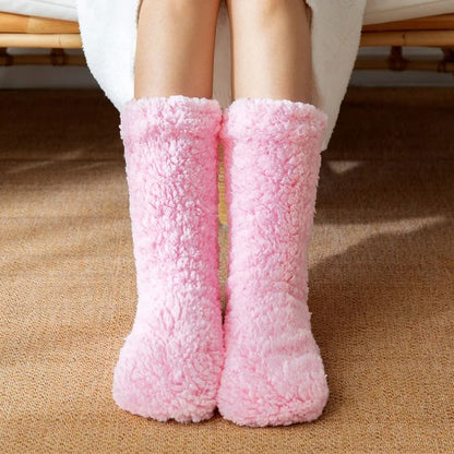 Thickened Thermal Socks For Women  Winter Warm Velvet AntiSlip Sleeping Socks Cozy Gift 12