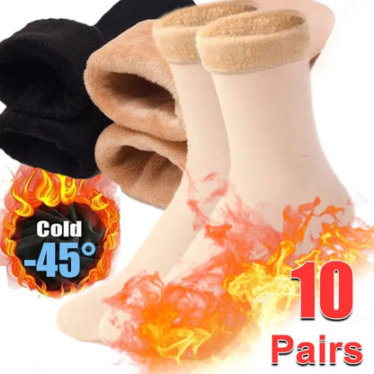 Cozy Winter Socks for Women Thicken Warm Cashmere  Wool Blend Thermal Short Socks for Boots  Hom