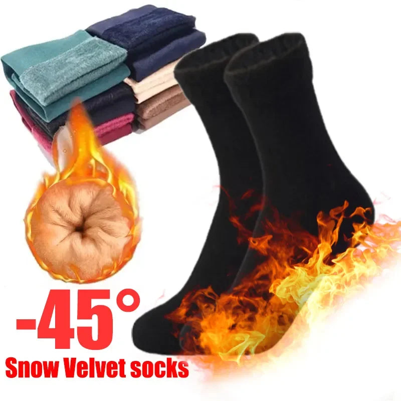Cozy Winter Socks for Women Thicken Warm Cashmere  Wool Blend Thermal Short Socks for Boots  Hom