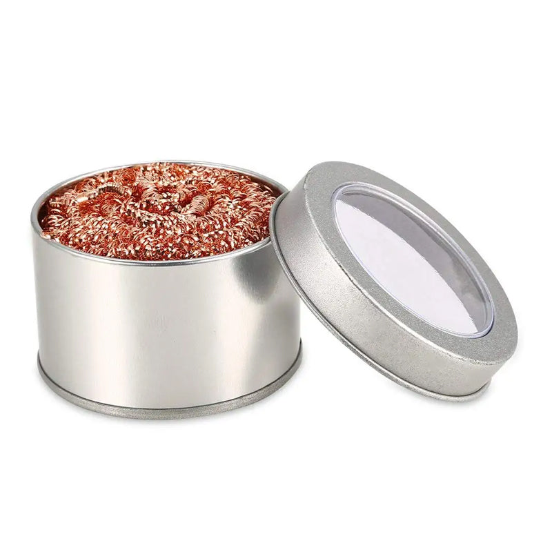 Professional Soldering Iron Tip Cleaner Ball - Steel Wire Desoldering Tool for Quick Waste Removal & Tip Protection