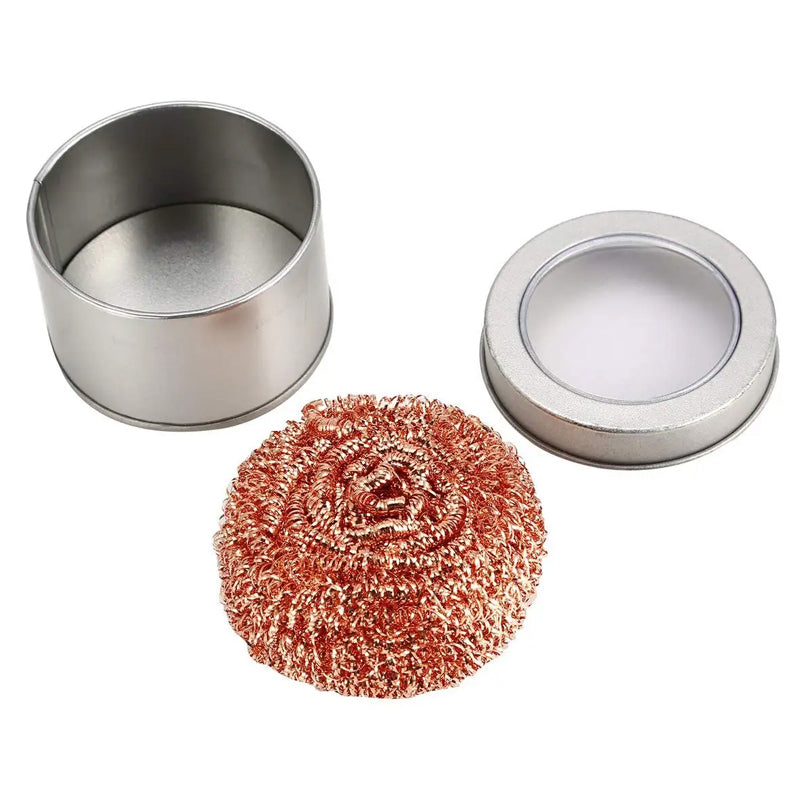 Professional Soldering Iron Tip Cleaner Ball  Steel Wire Desoldering Tool For Quick Waste Removal   5