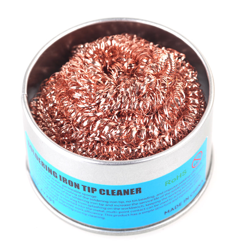 Professional Soldering Iron Tip Cleaner Ball  Steel Wire Desoldering Tool For Quick Waste Removal   6
