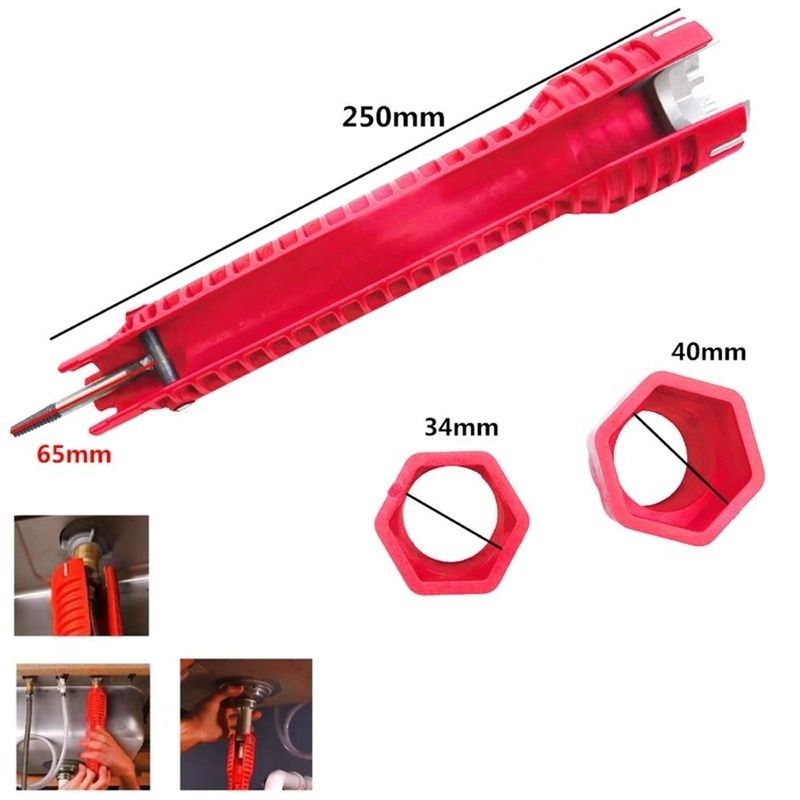 HeavyDuty Sanitary Wrench  AllinOne Sink Sanitary Tool For Faucet Pipe  Plumbing Installation 4