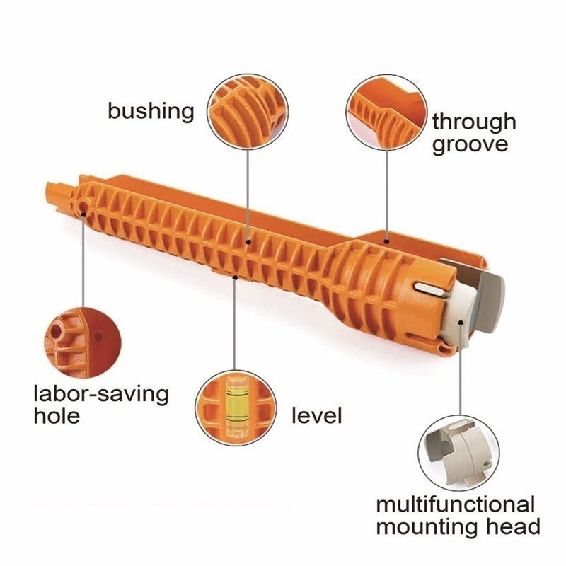 HeavyDuty Sanitary Wrench  AllinOne Sink Sanitary Tool For Faucet Pipe  Plumbing Installation 7