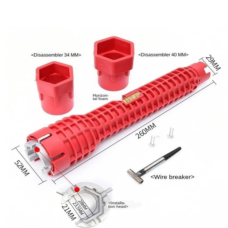HeavyDuty Sanitary Wrench  AllinOne Sink Sanitary Tool For Faucet Pipe  Plumbing Installation 12