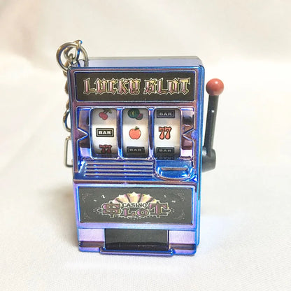Fruit Machine Keychain Fun Casino Style Key Ring Toy For Keys Bags  Gifts Trendy Retro Game Pendant 2