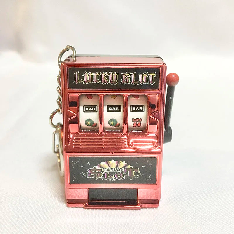 Fruit Machine Keychain Fun Casino Style Key Ring Toy For Keys Bags  Gifts Trendy Retro Game Pendant 8