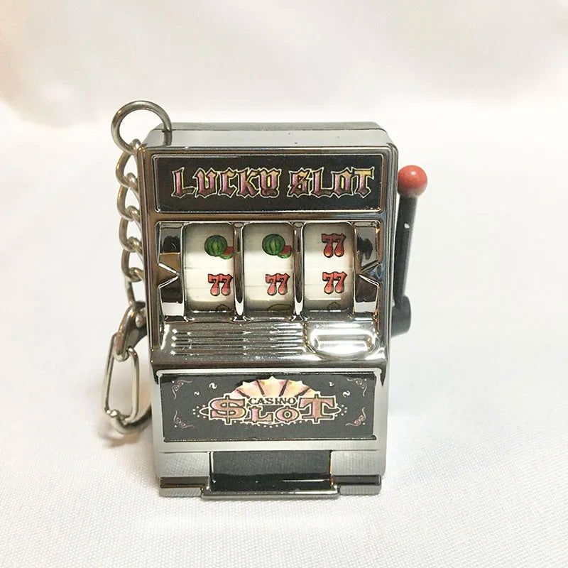 Fruit Machine Keychain Fun Casino Style Key Ring Toy For Keys Bags  Gifts Trendy Retro Game Pendant 9