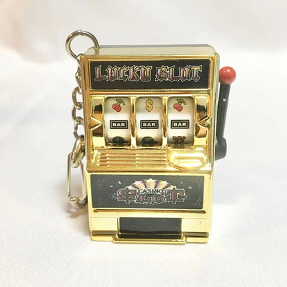 Fruit Machine Keychain Fun Casino Style Key Ring Toy For Keys Bags  Gifts Trendy Retro Game Pendant 10