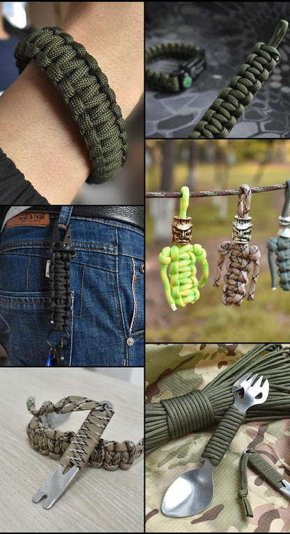 30M Paracord Outdoor Camping Survival Lanyard 550 LB Parachute Rope For Hiking Tent Accessories  Em 5