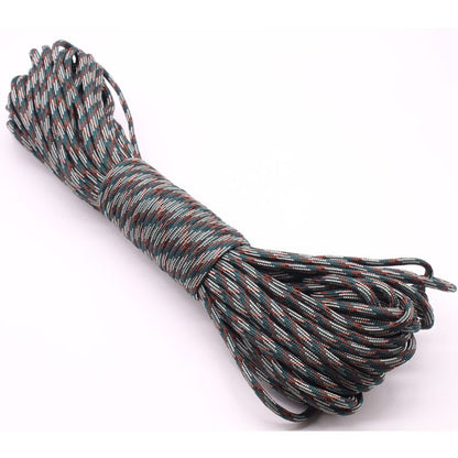 30M Paracord Outdoor Camping Survival Lanyard 550 LB Parachute Rope For Hiking Tent Accessories  Em 10