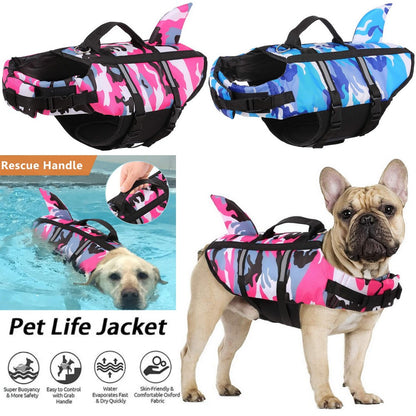 Dog Life Jacket Vest for Swimming & Safety, Adjustable Swimwear for Pets