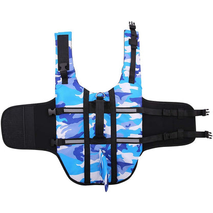 Dog Life Jacket Vest For Swimming  Safety Adjustable Swimwear For Pets 2