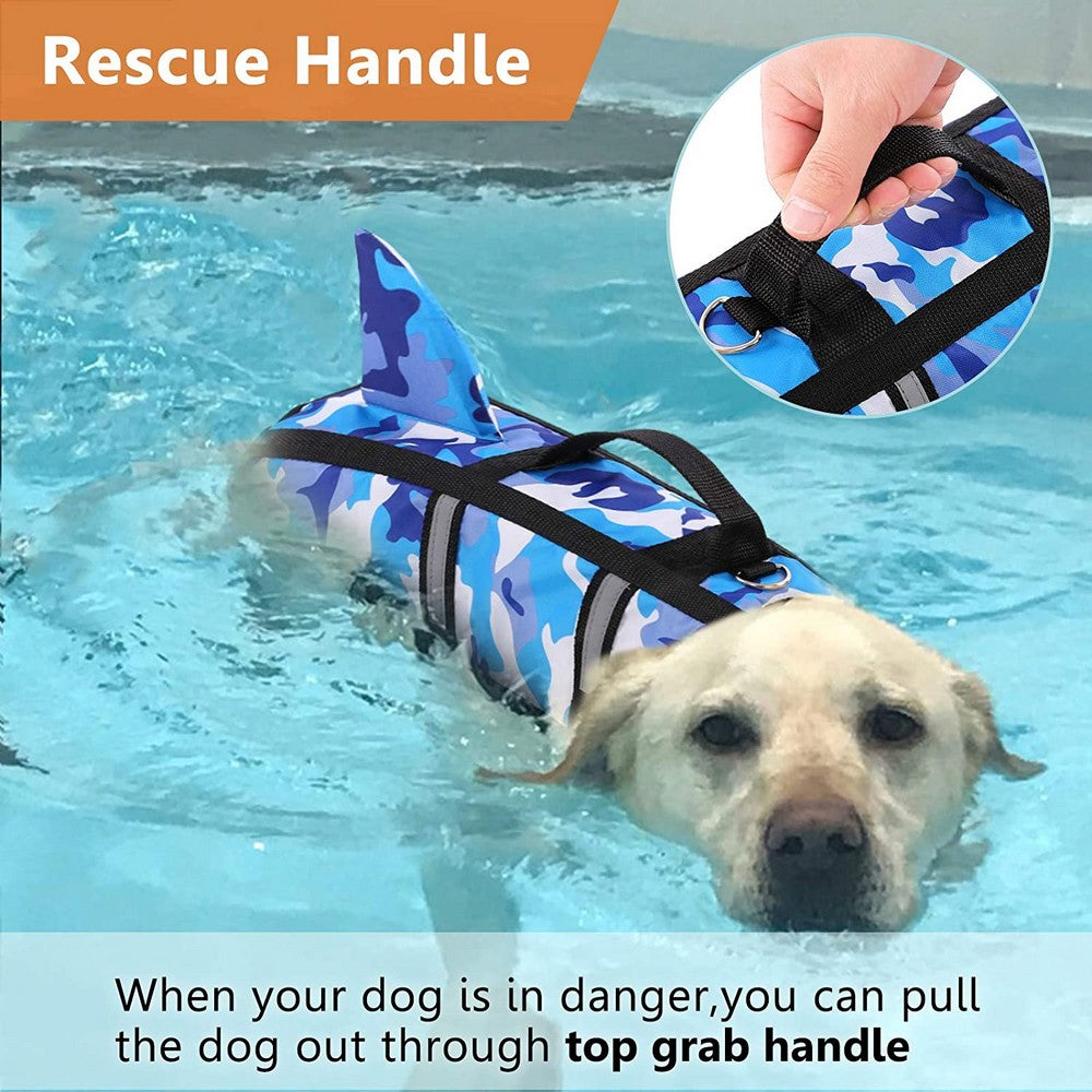 Dog Life Jacket Vest For Swimming  Safety Adjustable Swimwear For Pets 3
