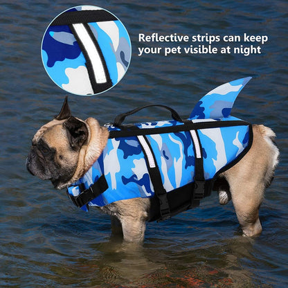 Dog Life Jacket Vest For Swimming  Safety Adjustable Swimwear For Pets 4