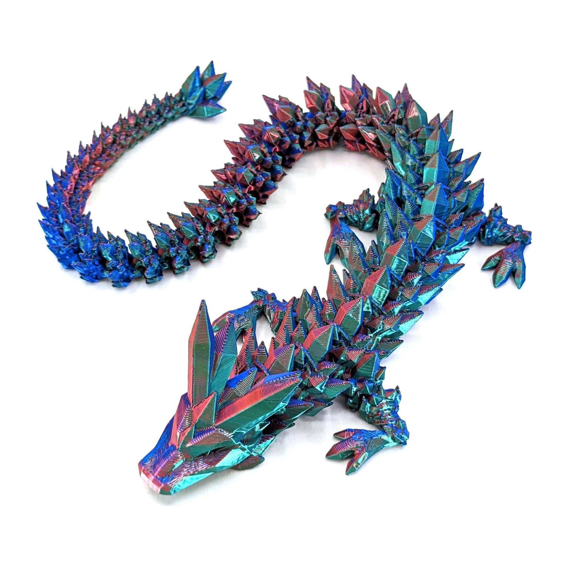 3D Printed Chinese Dragon Articulated Movable Joints, Collectible Home Decor & Creative Toy