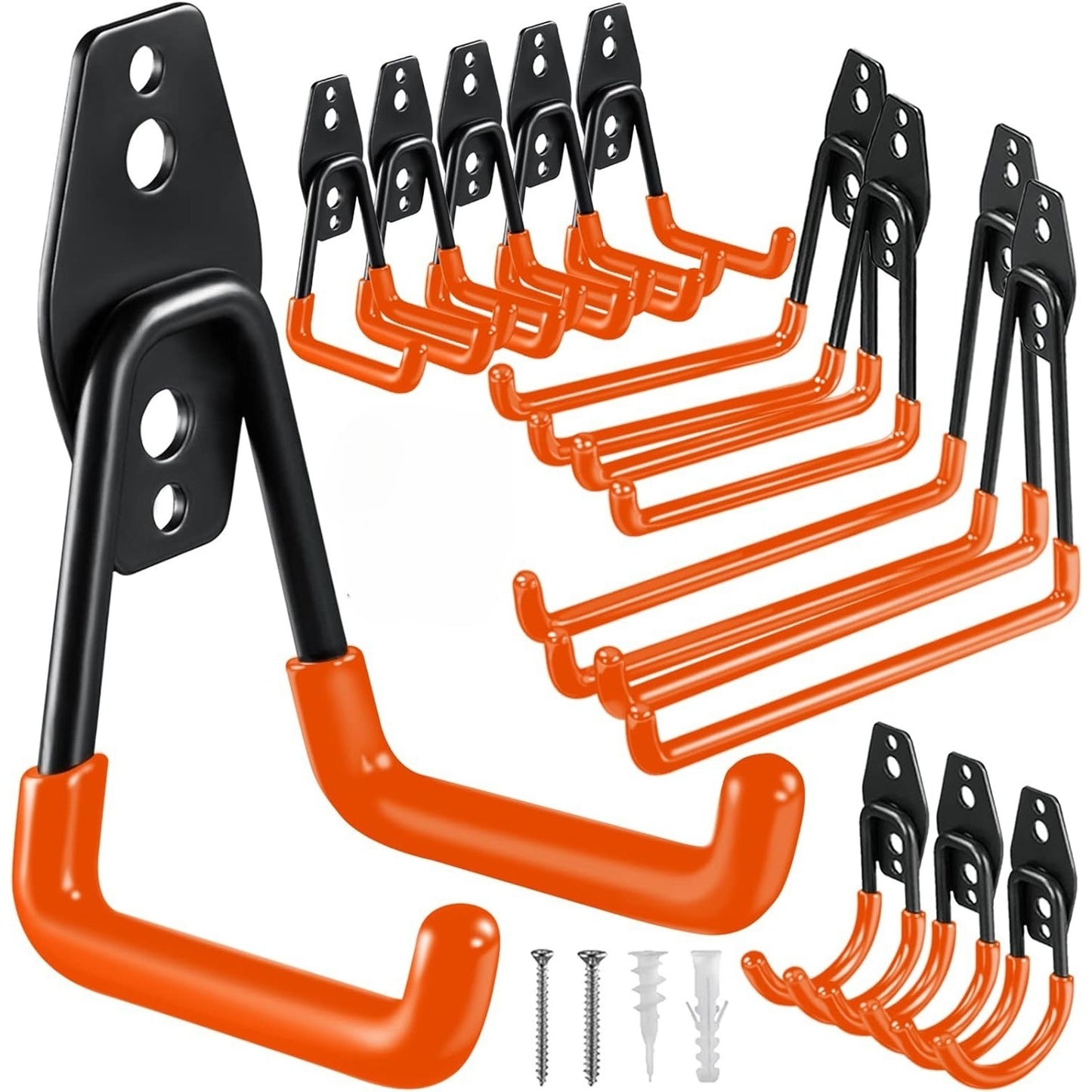 Wall Mount Bicycle Hanger Hooks Heavy Duty Storage Hook for Garage Ladders  Garden Tools
