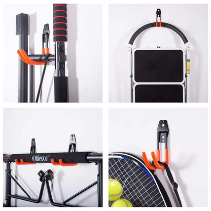 Wall Mount Bicycle Hanger Hooks Heavy Duty Storage Hook for Garage Ladders  Garden Tools