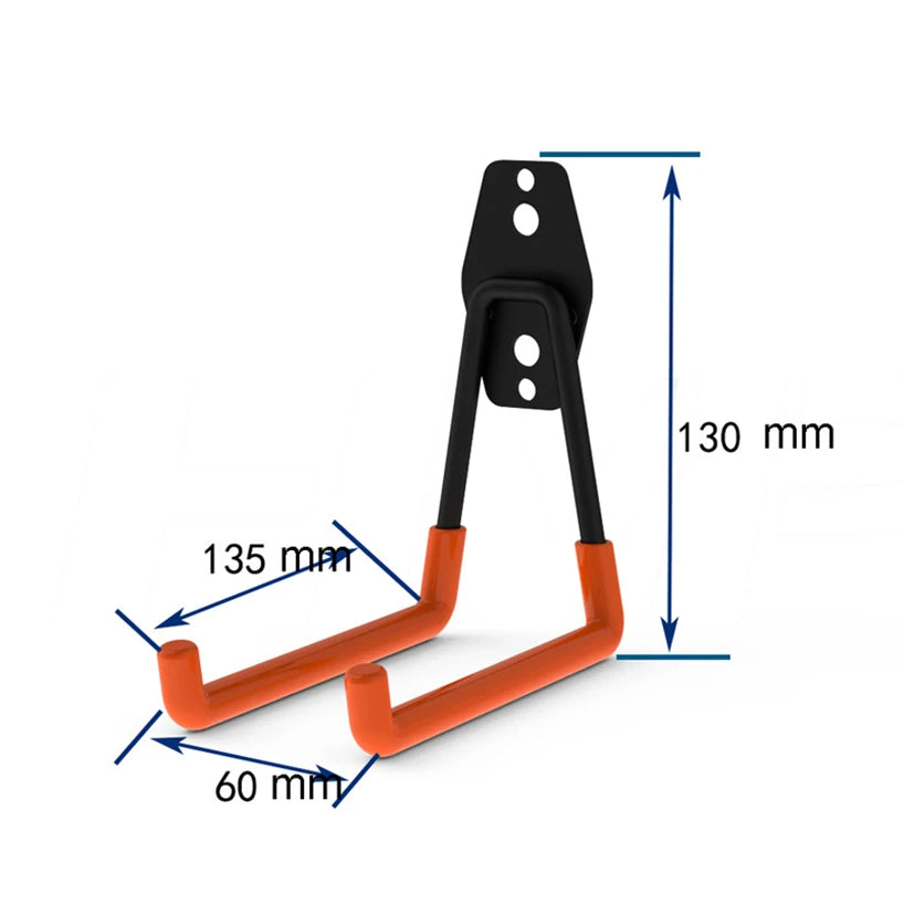 Wall Mount Bicycle Hanger Hooks Heavy Duty Storage Hook for Garage Ladders  Garden Tools