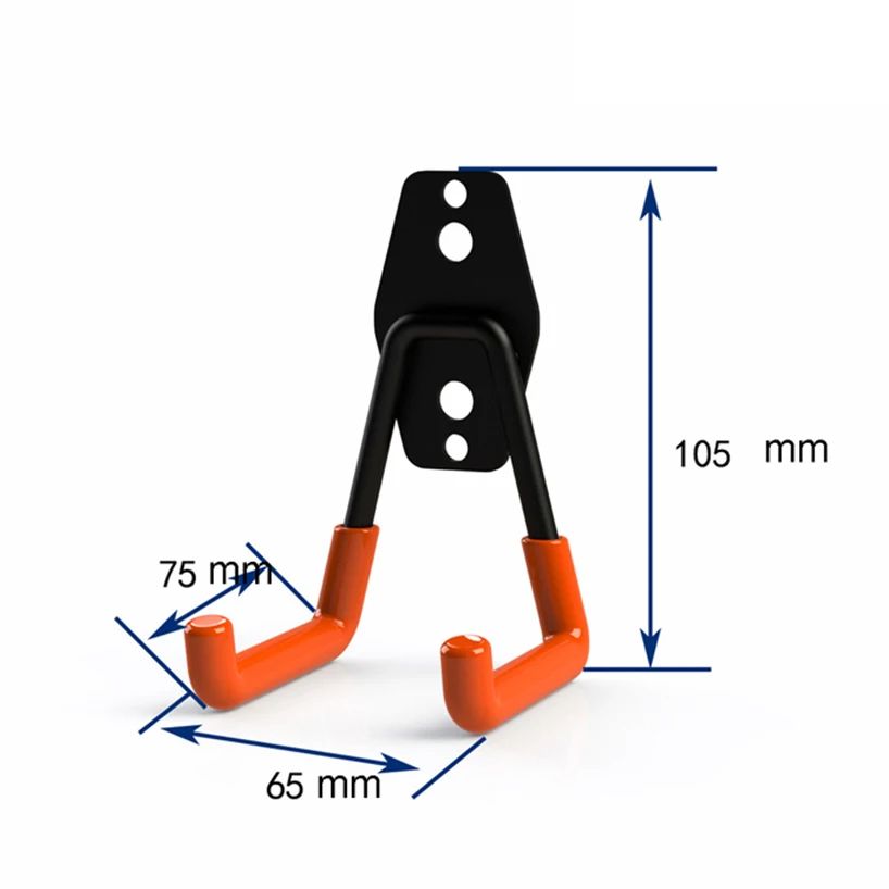 Wall Mount Bicycle Hanger Hooks Heavy Duty Storage Hook for Garage Ladders  Garden Tools