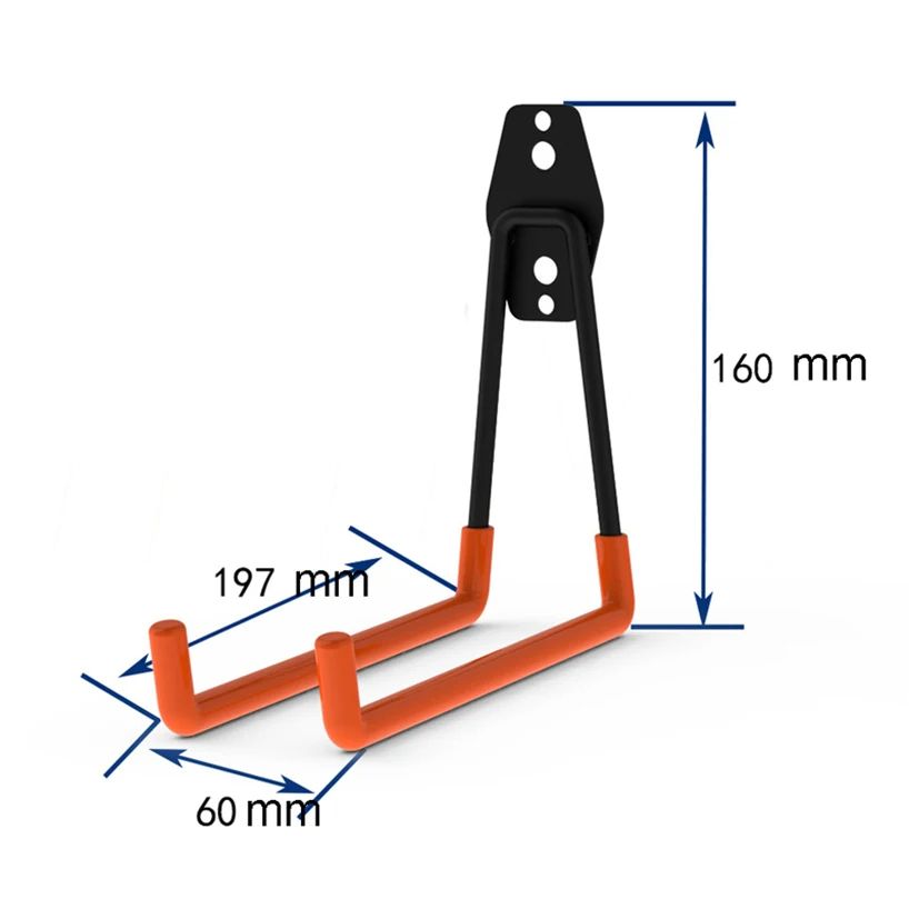 Wall Mount Bicycle Hanger Hooks Heavy Duty Storage Hook for Garage Ladders  Garden Tools