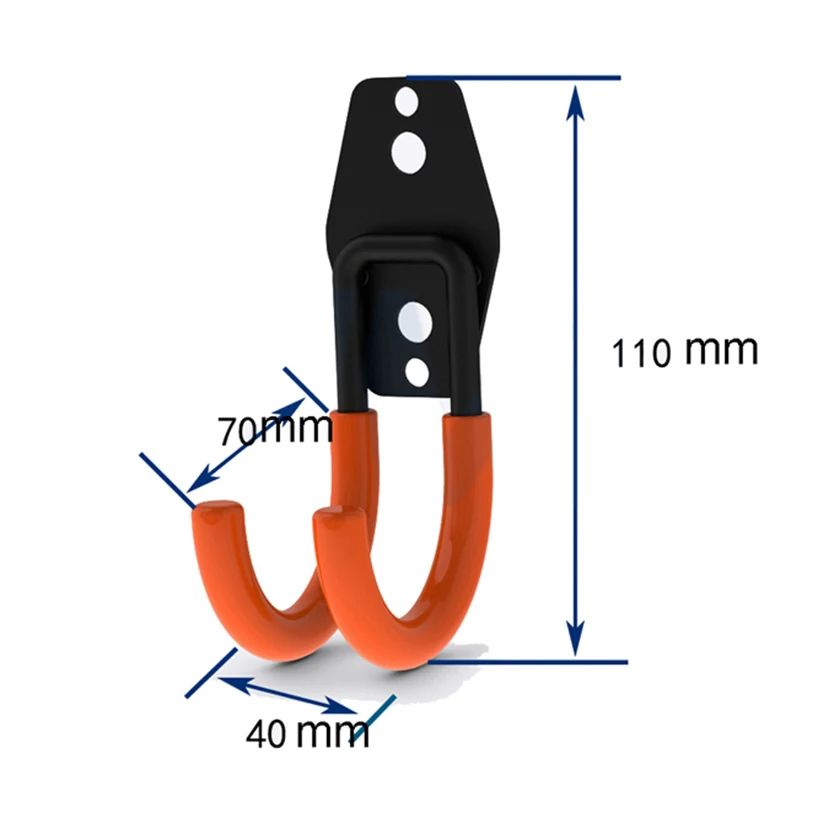 Wall Mount Bicycle Hanger Hooks Heavy Duty Storage Hook for Garage Ladders  Garden Tools