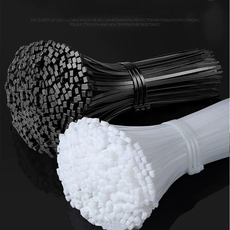 Heavy Duty Nylon Cable Ties Locking Reusable Wire Zip Ties for Home Office  Organizing Cables