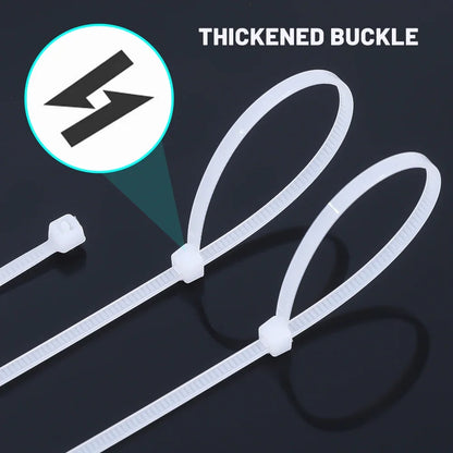 Heavy Duty Nylon Cable Ties Locking Reusable Wire Zip Ties for Home Office  Organizing Cables